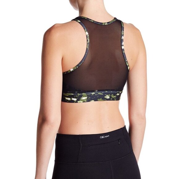 C & C California Mesh Sports Bra Black Size: XS NWT - Picture 2 of 2